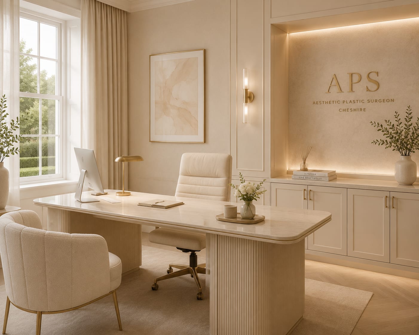 A private consultation room at the APS Cheshire clinic