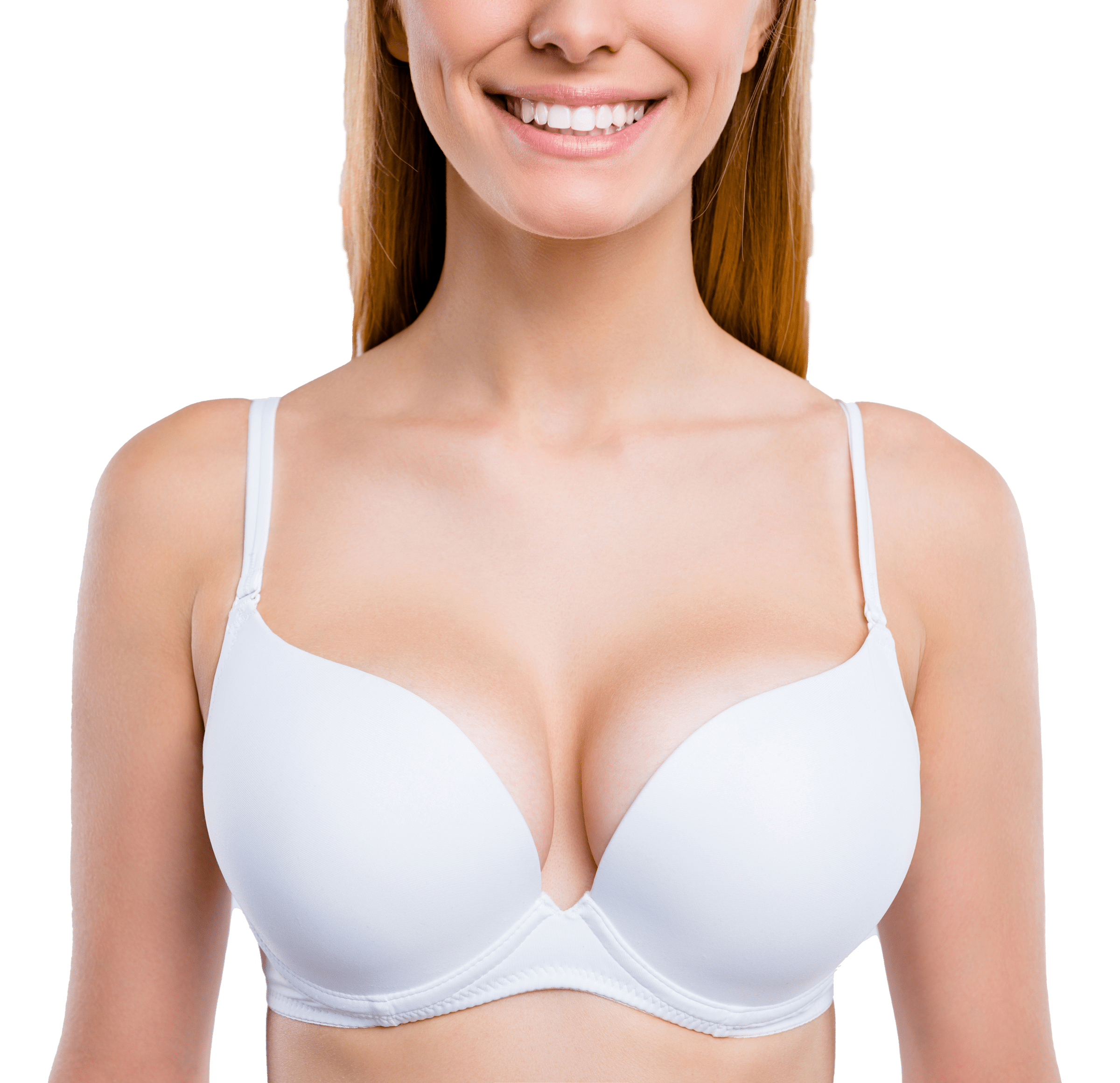 Happy Girl With Small Boobs, Who Loves Her The Way She Is, And Doesn't Want  To Change Anything. Problem Of Small Tits, Do Operation Or Not. Stock  Photo, Picture and Royalty Free